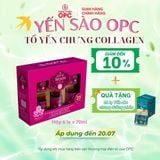  TPBS. YẾN SÀO OPC - TỔ YẾN COLLAGEN (Hộp 6 lọ) 