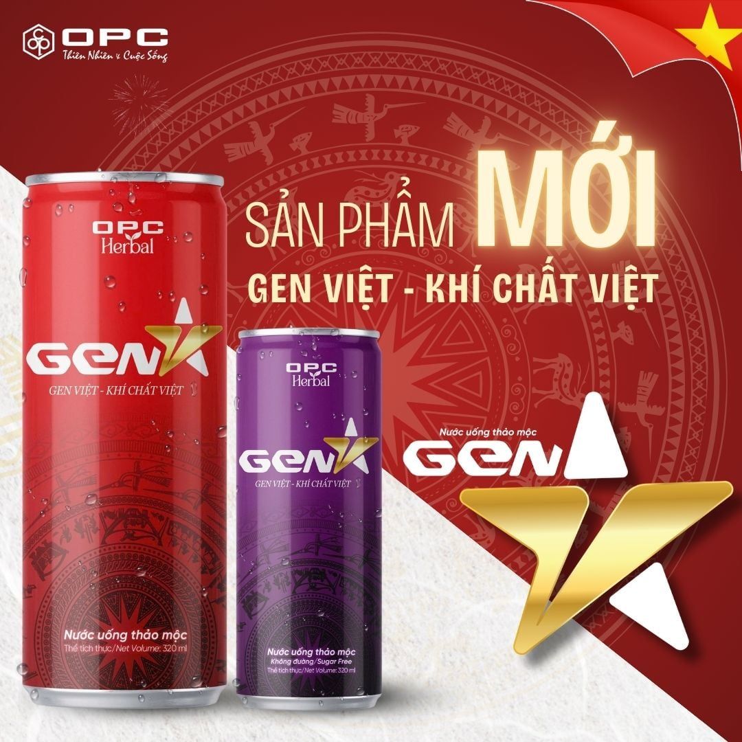  Nước uống thảo mộc Gen V (Lốc 6 lon) 