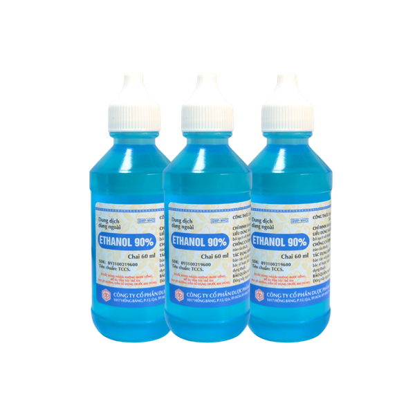  ETHANOL 90% (Lốc 10 chai 60ml) 