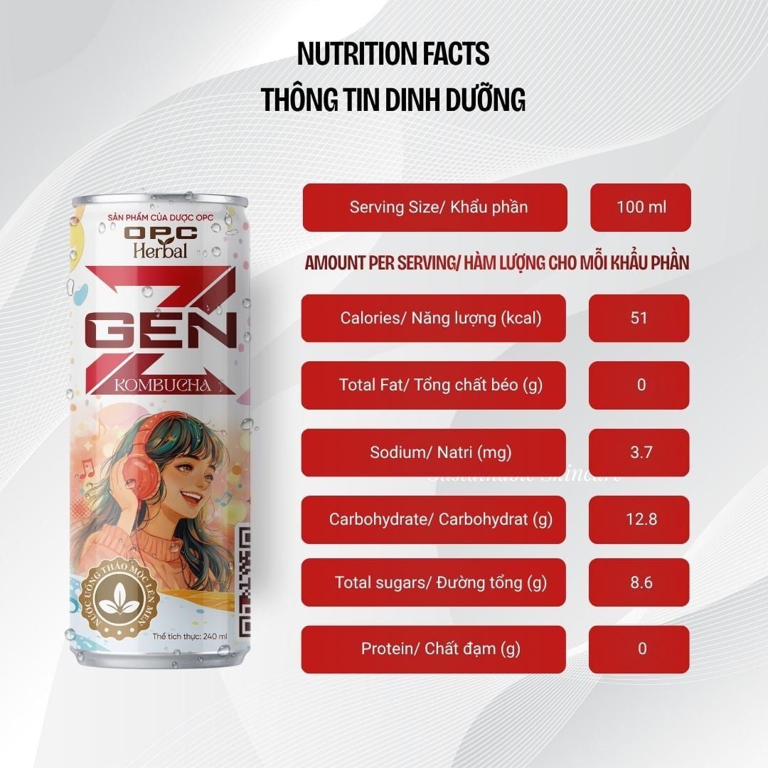  GEN Z KOMBUCHA – NƯỚC UỐNG THẢO MỘC LÊN MEN 