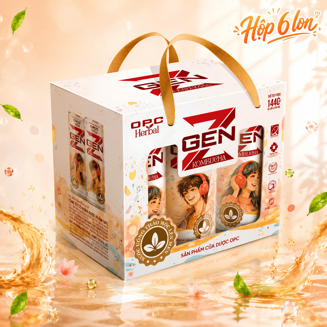  OPC HERBAL GEN Z KOMBUCHA – NƯỚC UỐNG THẢO MỘC LÊN MEN 