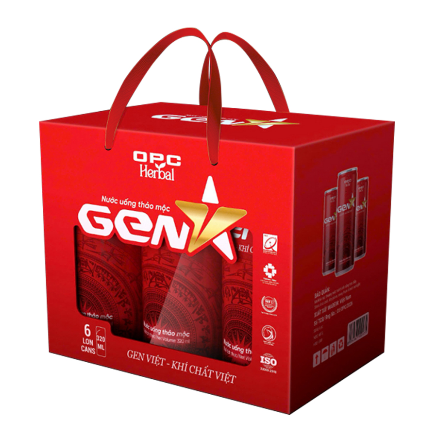  Nước uống thảo mộc Gen V (Lốc 6 lon) 