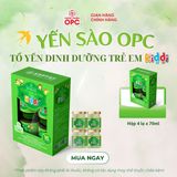  TPBS. YẾN SÀO OPC - TỔ YẾN DINH DƯỠNG TRẺ EM (KIDDI) 