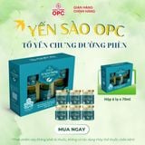  TPBS. YẾN SÀO OPC - TỔ YẾN CHƯNG ĐƯỜNG PHÈN (Hộp 6 lọ) 