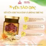  TPBS. YẾN SÀO OPC - TỔ YẾN CHƯNG SÂM VÀ ĐÔNG TRÙNG (Hộp 1 lọ) 