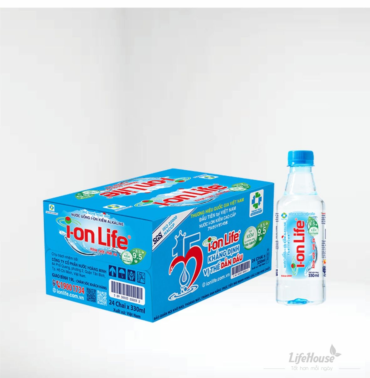 Nước i-on life 330ml (24 chai/thùng)