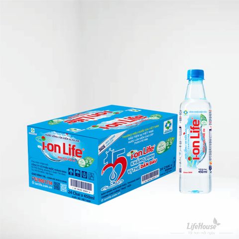  Nước i-on life 450ml (24 chai/thùng) 