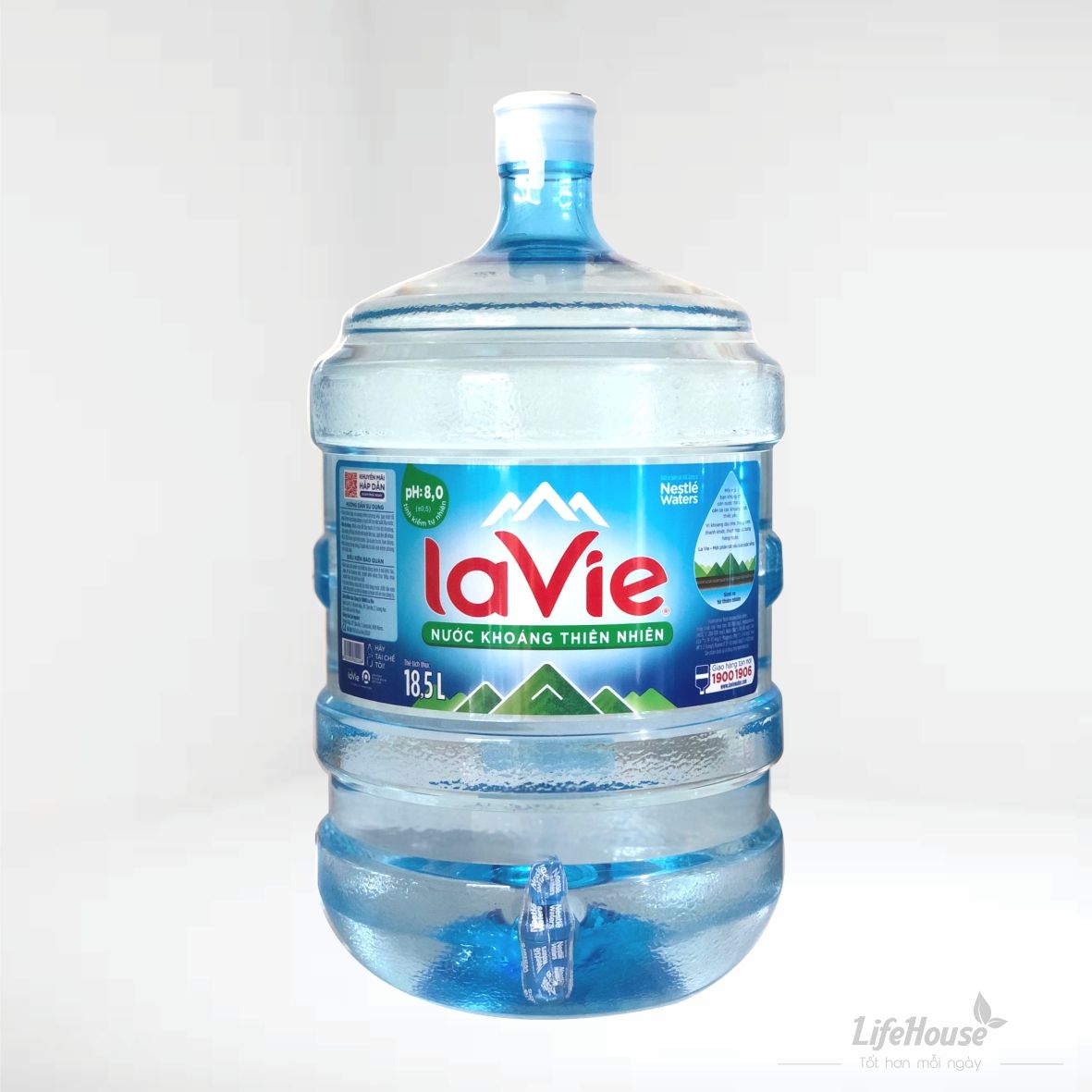 Nước khoáng Lavie 19L [Bình vòi]