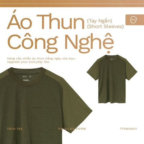 Áo Thun Phối Rã Vải Airdot Thoáng Khí - TTSM25011