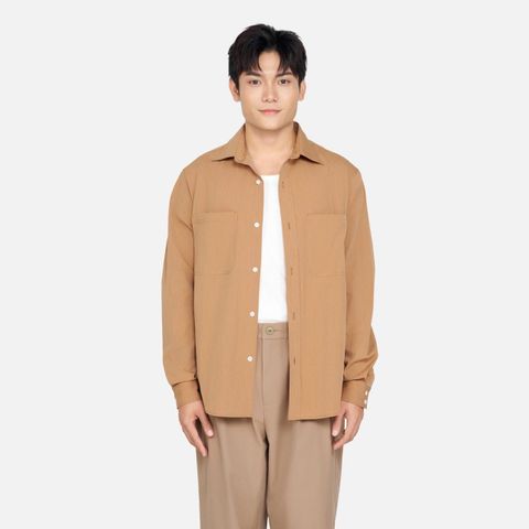 Áo Sơ Mi Dáng Regular Tay Dài - TSTM24004