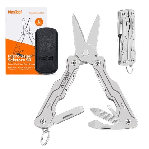 Nextool S0 Micro Sailor kéo EDC xếp gọn móc khóa 8 chức năng