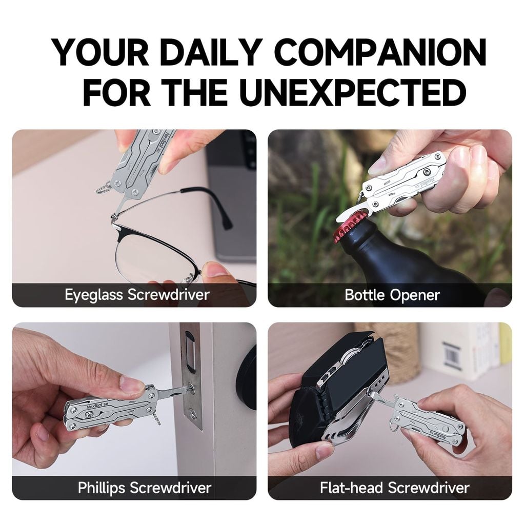 Nextool S0 Micro Sailor kéo EDC xếp gọn móc khóa 8 chức năng