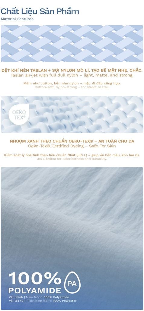 Áo Khoác Đa Năng Có Mũ Vải Taslan - OCJM24002