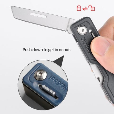 Nextool Multi Functional Knife dao xếp móc khóa bỏ túi 12 chức năng, ốp ABS