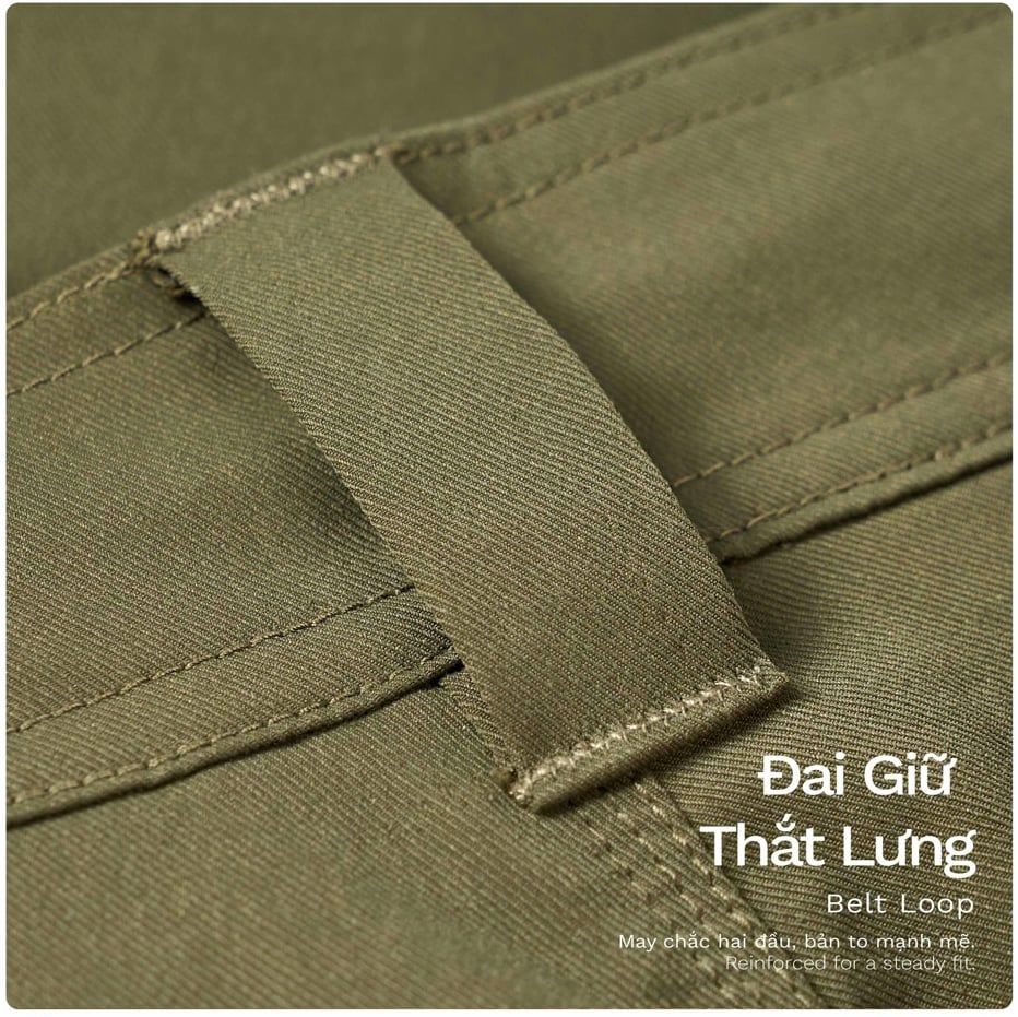 Quần Dài Work-wear Ống Đứng Vải Elasterell-P Dệt Chéo - BWPM24001