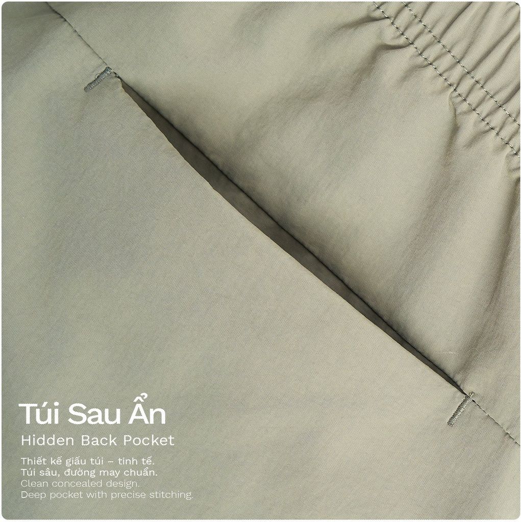 Quần Dài Cargo Túi Hộp Vải Taslan - BCGM24001