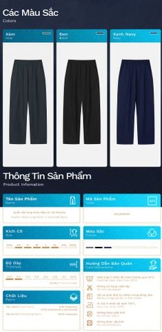 Quần Dài Lưng Thun Vải Sorona Co Giãn Thoáng Khí - BDLM24001