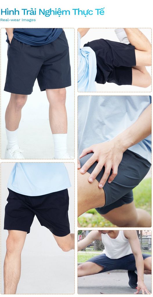 Quần Short Lưng Thun Co Giãn Thoáng Khí - BSHM24003