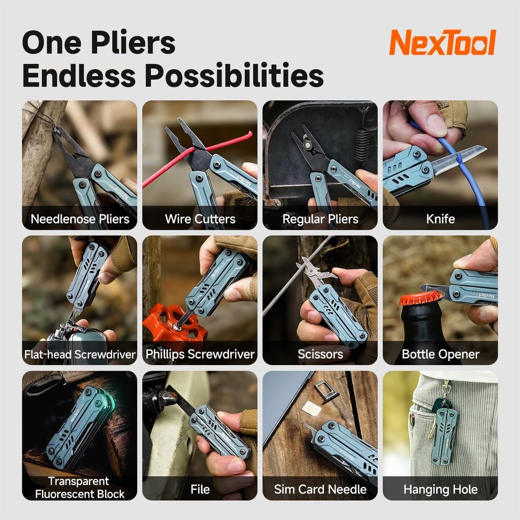 Nextool Mini Sailor S11/S11pro dụng cụ đa năng móc khóa EDC nhỏ gọn 12 chức năng