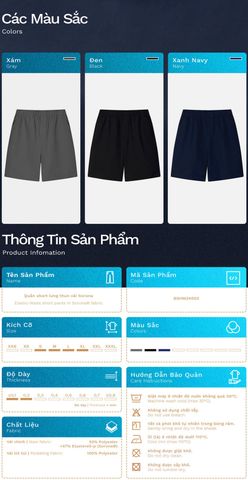 Quần Short Lưng Thun Co Giãn Thoáng Khí - BSHM24003