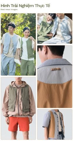 Áo Gi-lê Đa Năng Có Thể Mặc 2 Mặt Vải Taslan - OGLM24001