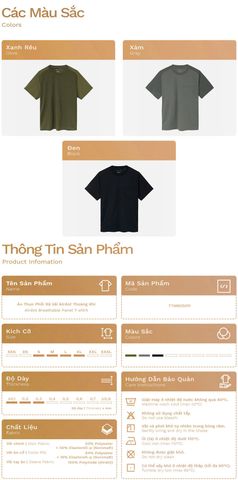 Áo Thun Phối Rã Vải Airdot Thoáng Khí - TTSM25011