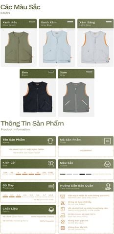 Áo Gi-lê Đa Năng Có Thể Mặc 2 Mặt Vải Taslan - OGLM24001