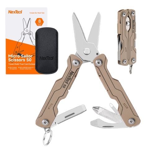 Nextool S0 Micro Sailor kéo EDC xếp gọn móc khóa 8 chức năng