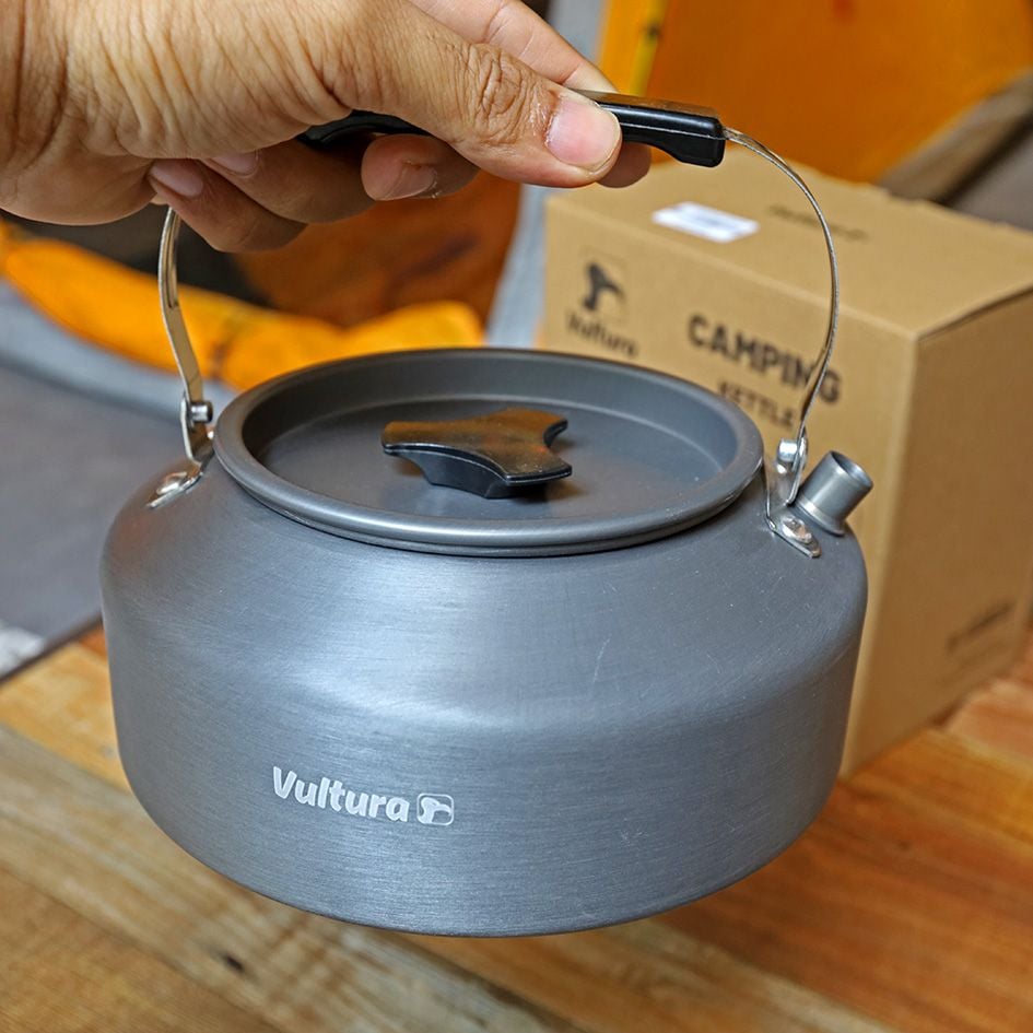 Ấm nhôm đun nước dã ngoại cắm trại Vultura 0.8L - 1.6L | VTR-KE2501, VTR-KE2502