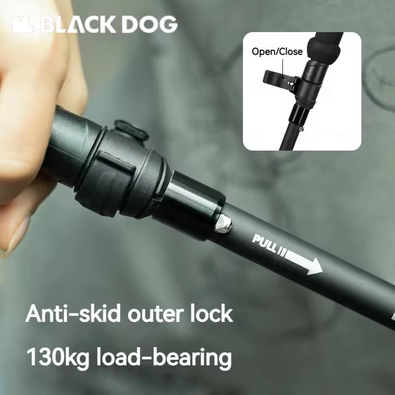 Gậy chạy trail trekking gấp gọn bằng nhôm Blackdog CBD2450DS012