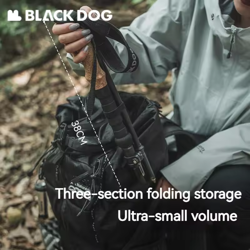 Gậy chạy trail trekking gấp gọn bằng nhôm Blackdog CBD2450DS012