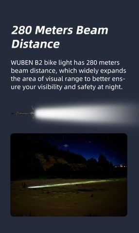 Wuben B2 Đèn pin xe đạp
