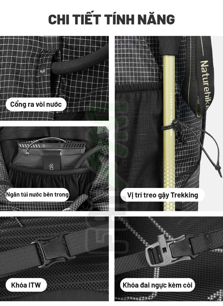 Balô Trekking chuyên dụng Naturehike Rock 2.0 CNK2550XB018