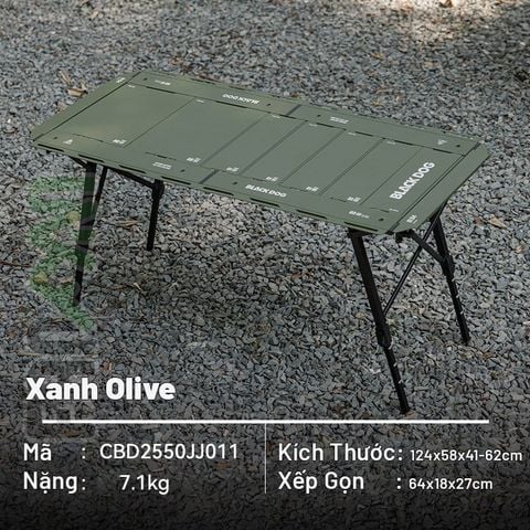 Bàn xếp cắm trại IGT Tactical 4.5 Unit Blackdog CBD2550JJ011