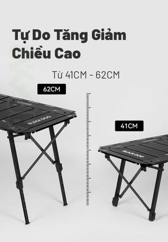 Bàn xếp cắm trại IGT Tactical 4.5 Unit Blackdog CBD2550JJ011
