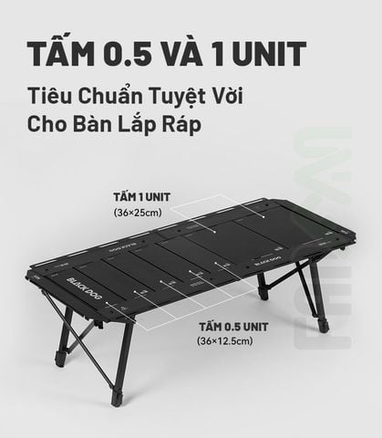 Bàn xếp cắm trại IGT Tactical 4.5 Unit Blackdog CBD2550JJ011