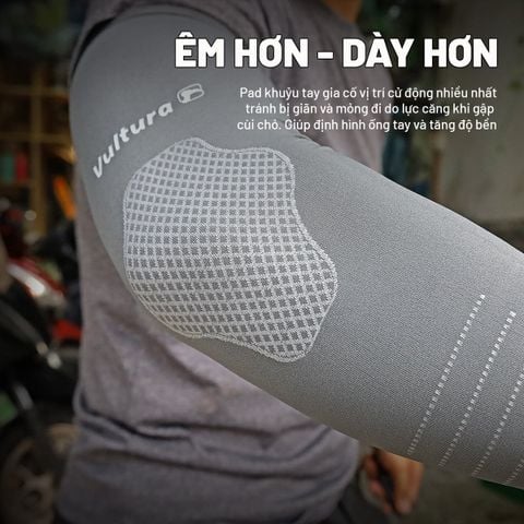 Vultura SL2601 - Bao ống tay chống nắng dã ngoại thể thao có đệm chỏ