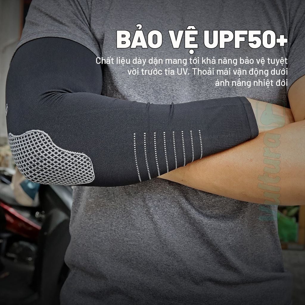 Vultura SL2601 - Bao ống tay chống nắng dã ngoại thể thao có đệm chỏ