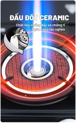 Bếp gas cắm trại kết hợp lửa và hồng ngoại Blackdog CBD2550CF018