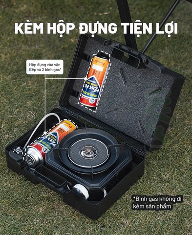Bếp gas cắm trại kết hợp lửa và hồng ngoại Blackdog CBD2550CF018