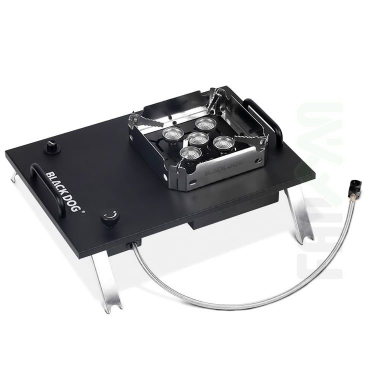Bếp gas dã ngoại IGT 5 đầu đốt 7200W Blackdog CBD2550CF010