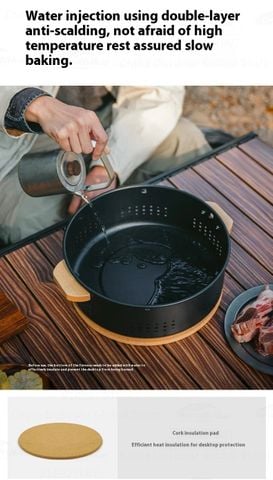 Bếp than xếp gọn để bàn cắm trại Naturehike Moyan CNK2550CF010