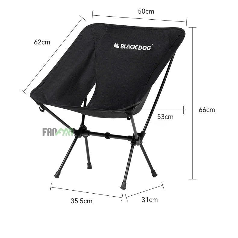 Ghế cắm trại xếp gọn khung thép BLACKDOG CBD2550JJ021