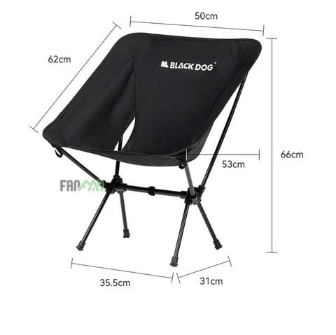 Ghế cắm trại xếp gọn khung thép BLACKDOG CBD2550JJ021