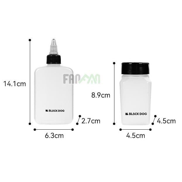 Túi đựng chai lọ gia vị (kèm 7 lọ) BLACKDOG CBD2450XB019