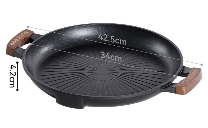 Chảo nhôm Camping đáy bằng Blackdog CBD2550CF021