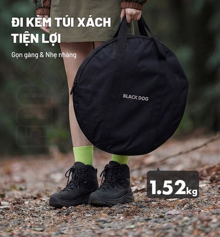 Chảo nhôm Camping đáy bằng Blackdog CBD2550CF021