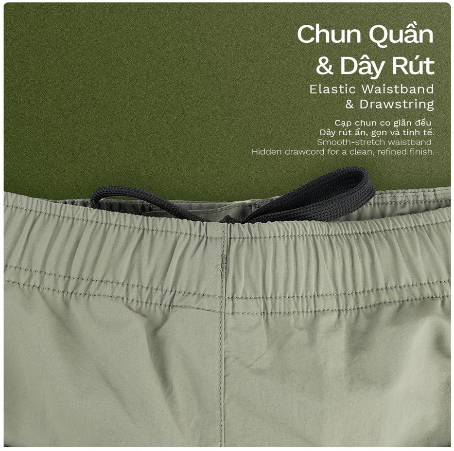 Quần Dài Cargo Túi Hộp Vải Taslan - BCGM24001