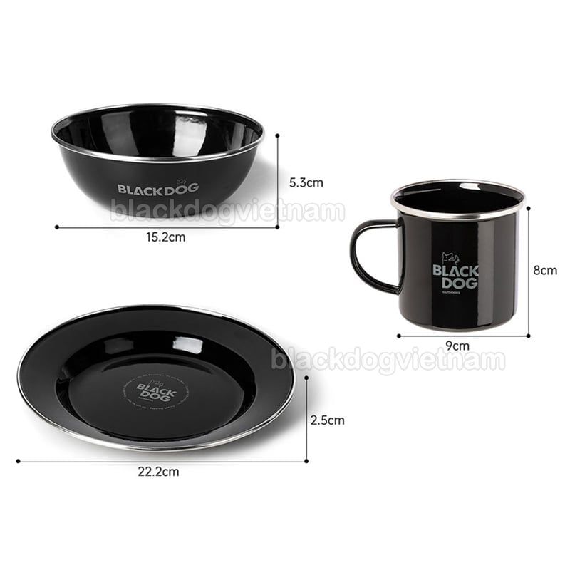 Ly dã ngoại tráng men Blackdog CBD2450CF018