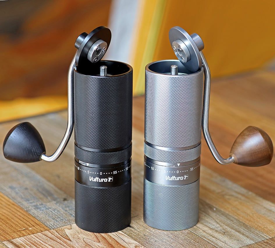 Cối xay cà phê hạt thủ công dã ngoại Vultura KG1 - lõi thép CNC 7 cánh